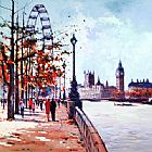 Thames Canvas Paintings - Thames View